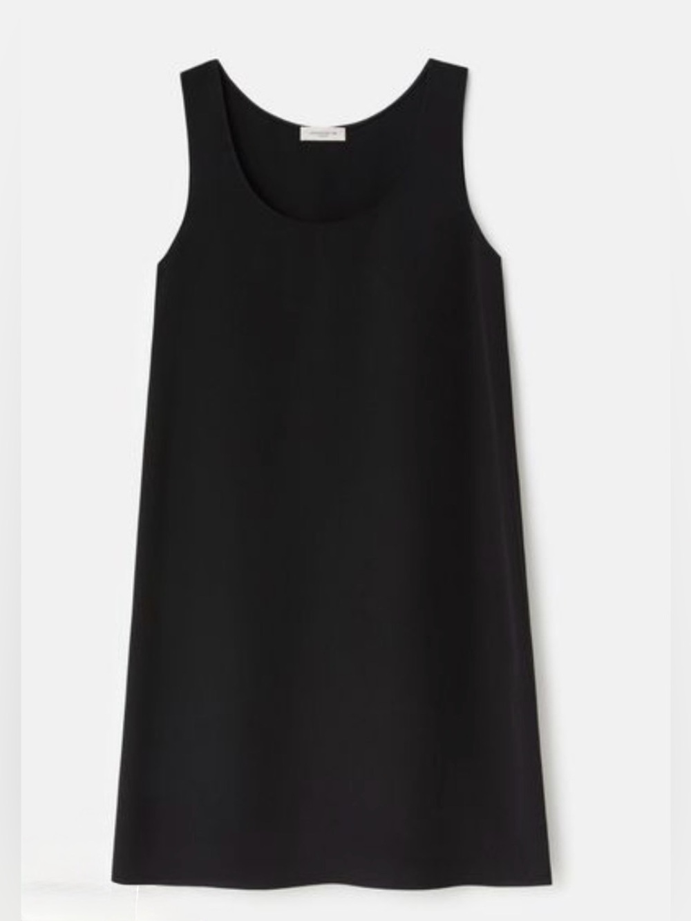 Lafayette 148 NY  Black Ponte A-line  Sleeveless Tunic Size XL